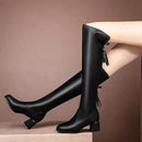 Bota Longboot Cano Longo Em Couro Versátil e Estilosa