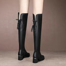 Bota Longboot Cano Longo Em Couro Versátil e Estilosa