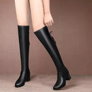 Bota Longboot Cano Longo Em Couro Versátil e Estilosa