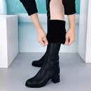 Bota Longboot Cano Longo Em Couro Versátil e Estilosa